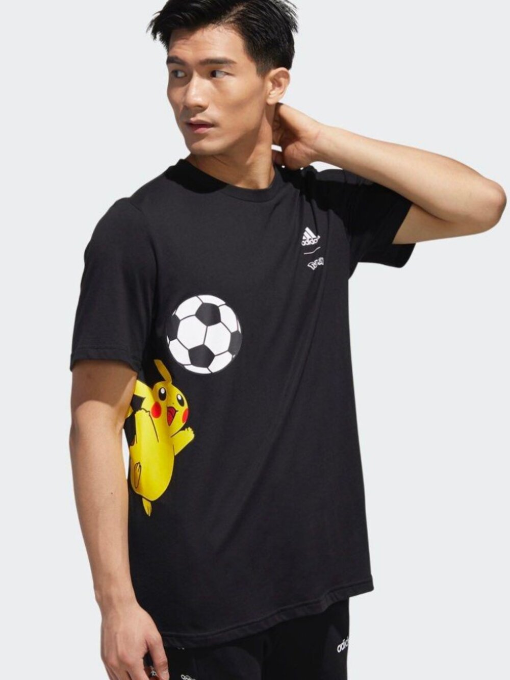 Adidas x Pokemon • Pikachu Trainer Soccer Football Short Sleeve Asia T-Shirt • S